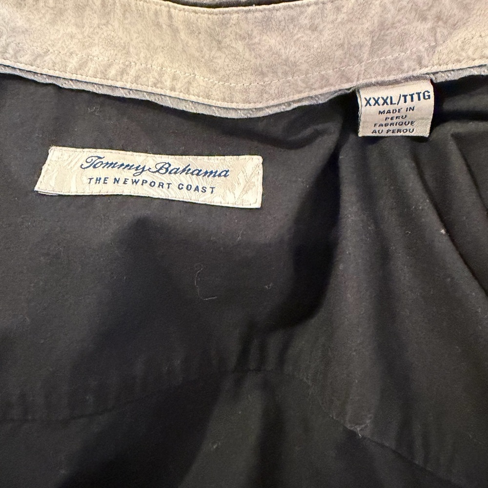 tommy bahama newport coast black buttondown shirt xxxl - Picture 2 of 7